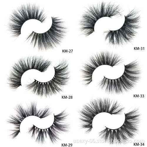 3D Mink Eyelashes Vendor 25mm Volume Eyelash Extension False Eyelashes With Customized Boxes